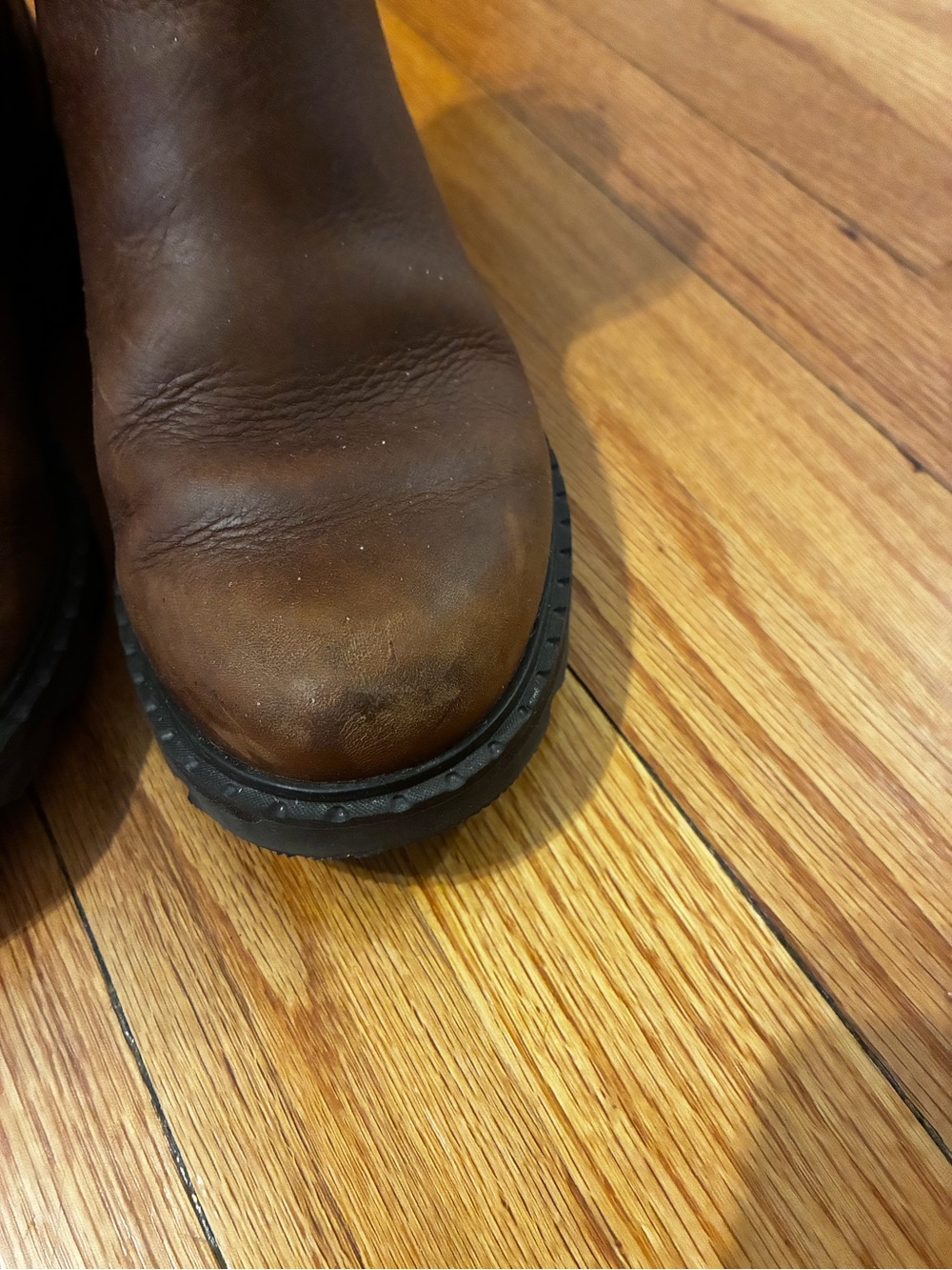 Sorel Lennox Chelsea Boots Velvet Tan Brown Leather Size 8 - Picture 6 of 8